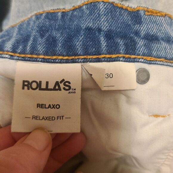 ROLLA'S Relaxo Mens Jeans in Original Stone Size 30x29 - Picture 8 of 12